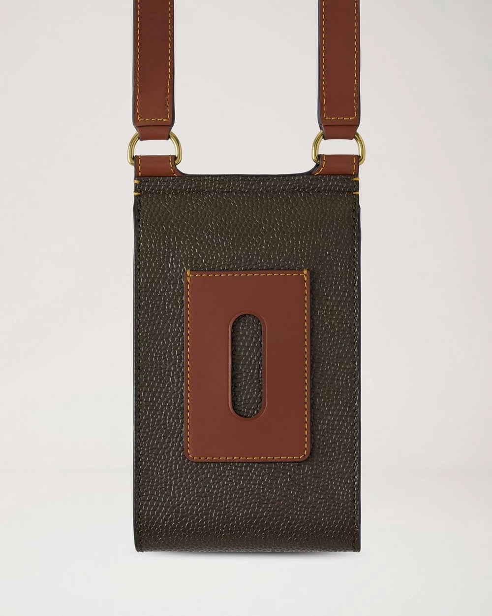 Mini Antony Pouch Eco Scotchgrain Mole-Cognac