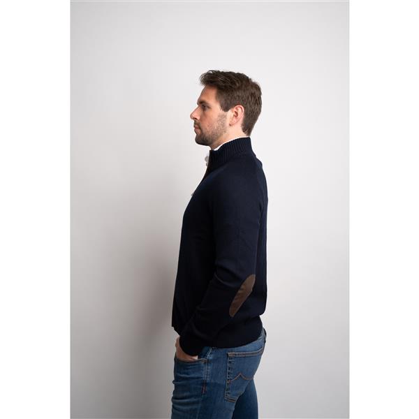 Full Zip - Navy/Brown