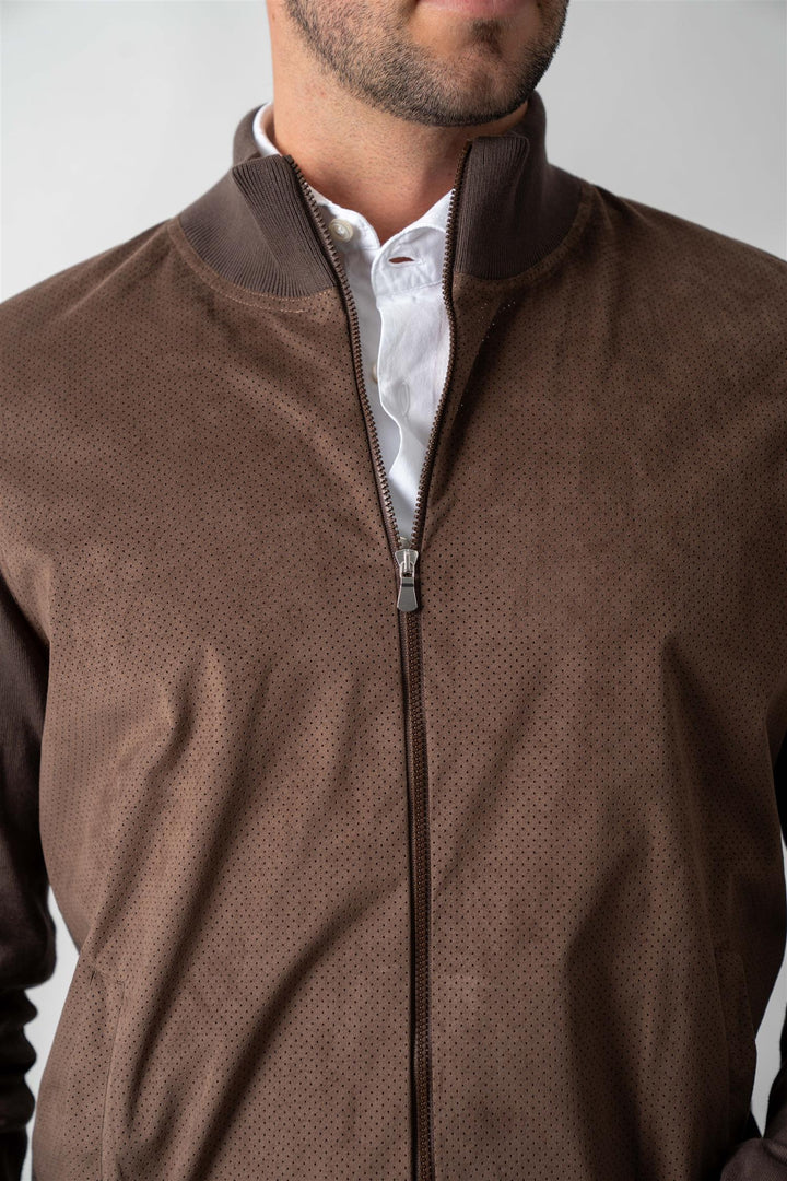 Giubbino Full Zip - Brown