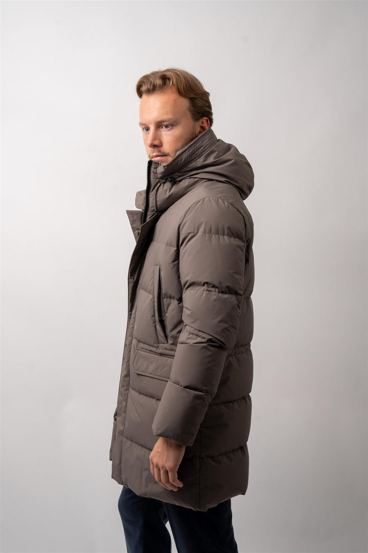 Man Down Coat - Brun