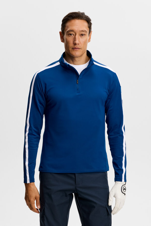 Keaton Quater Zip - Estate Blue