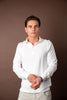 Pique Long Sleeve - Hvit