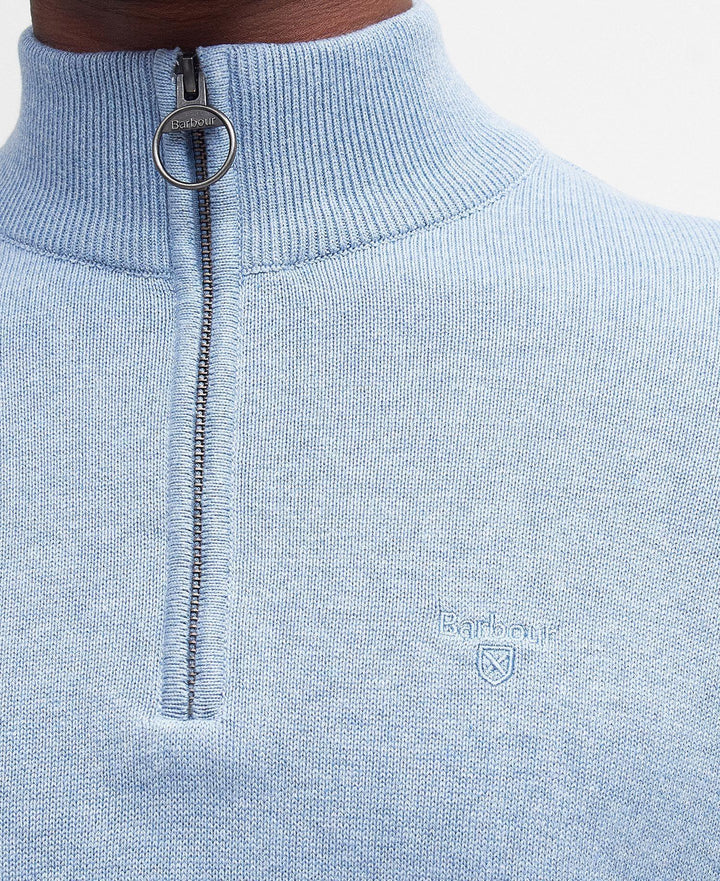 Half Zip Knitted - Light Blue