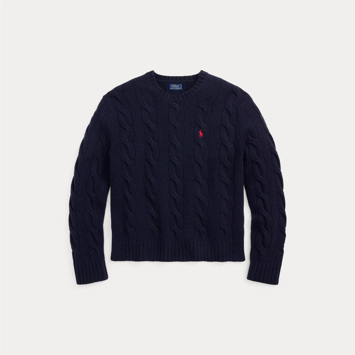 CLASSIC FIT CABLE WOOL-CASHMERE SWEATER