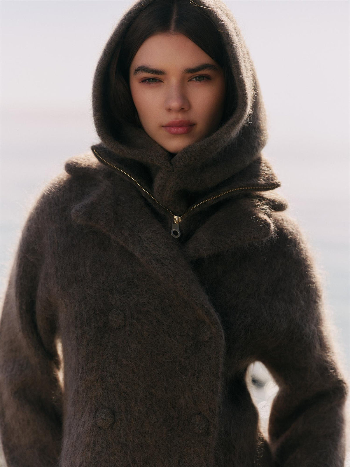 Kajsa Chunky Balaclava - Brown