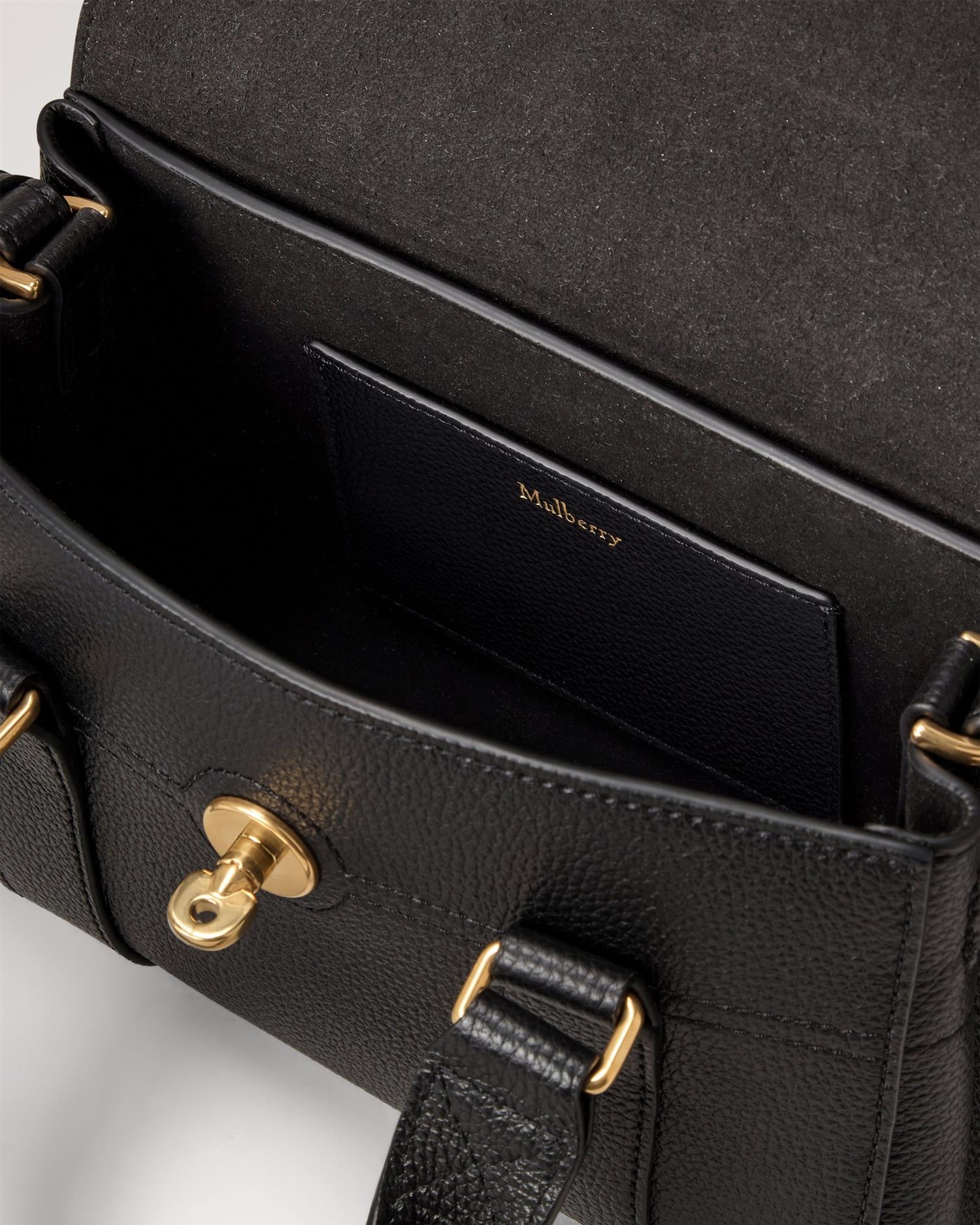 Mini Heritage Bayswater Small Classic Grain Black