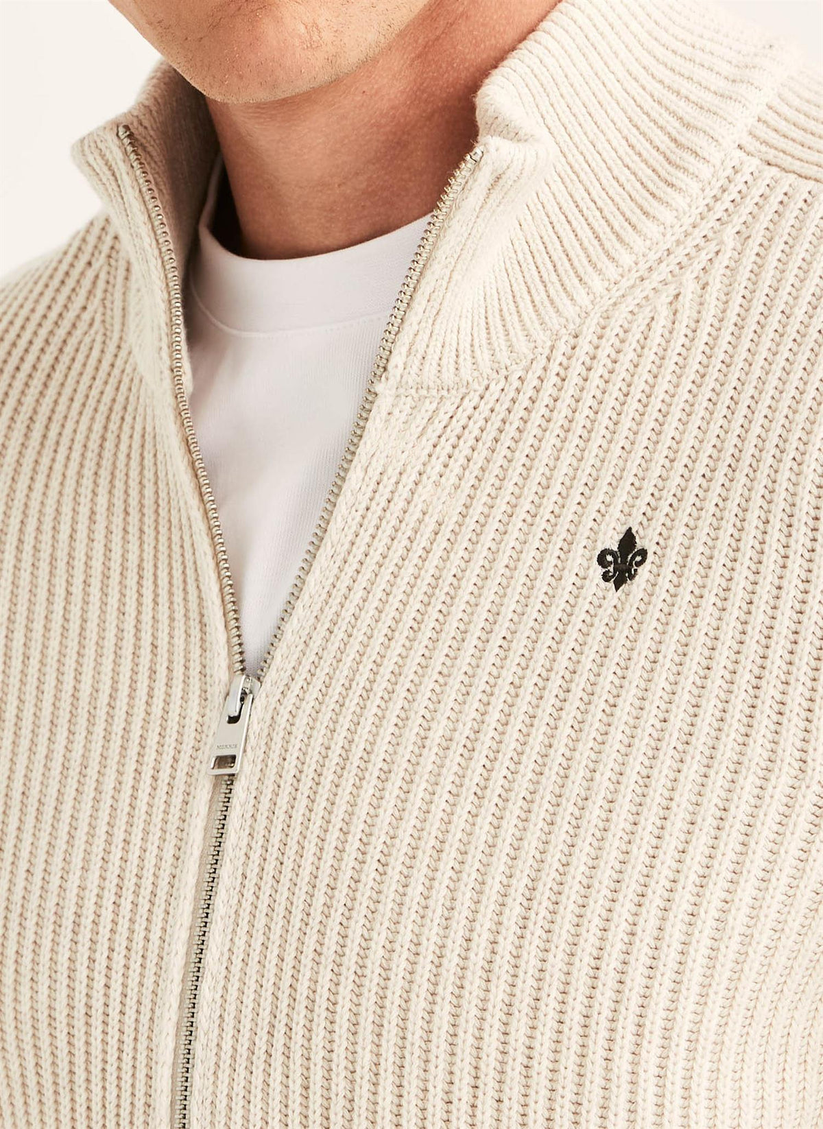 Duncan Zip Cardigan - Khaki