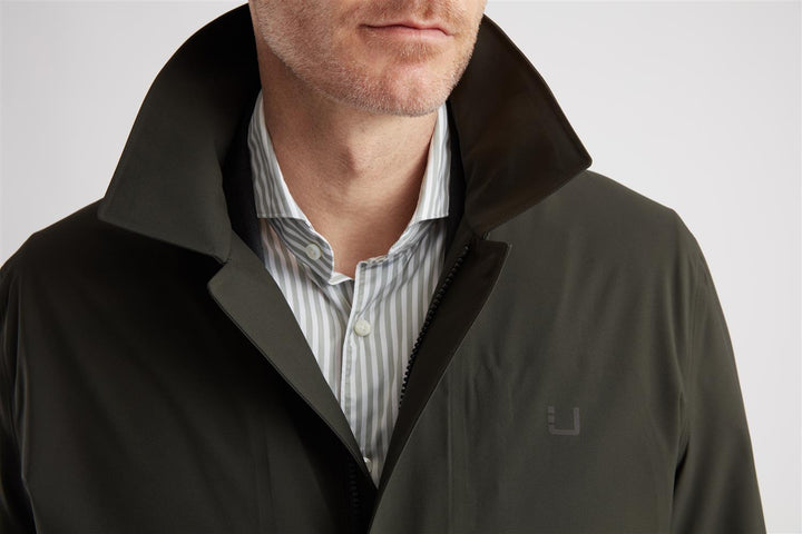 Sky Fall Coat - Night Olive