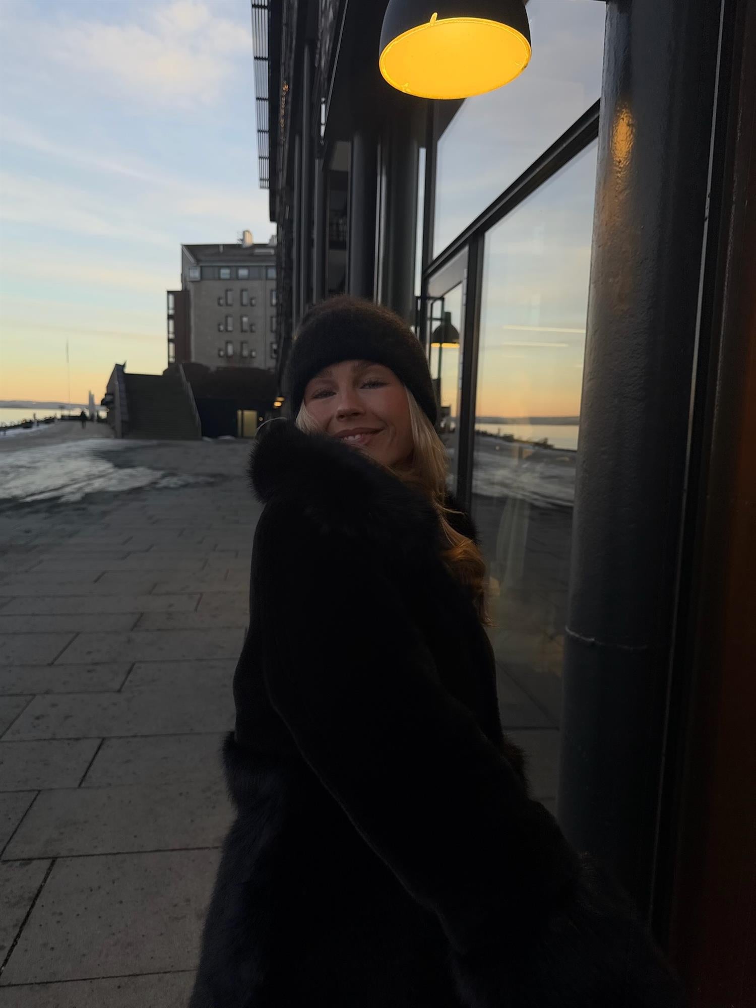 Silje Chunky Hat Black