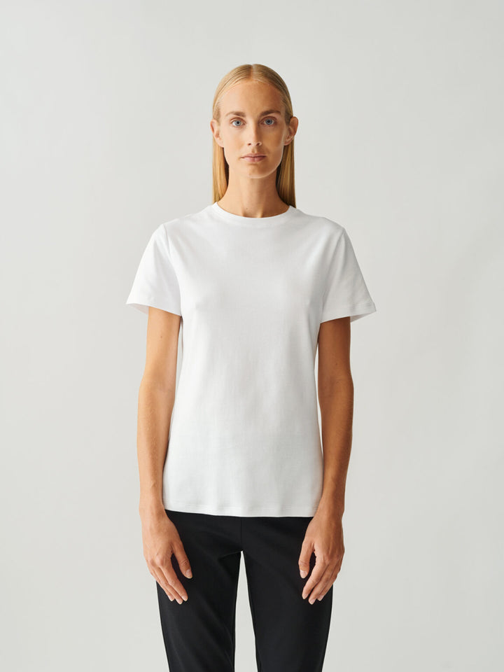 ROUND NECK COTTON JERSEY TEE