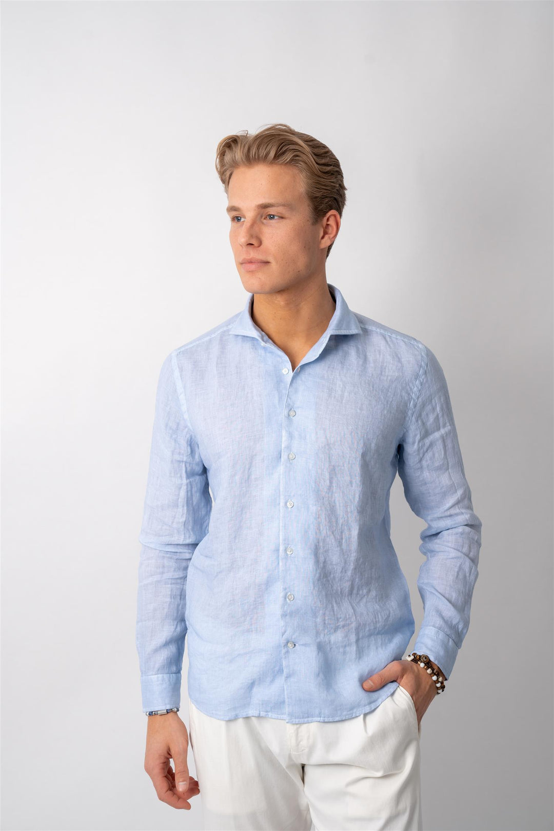 Linen Shirt - Light Blue