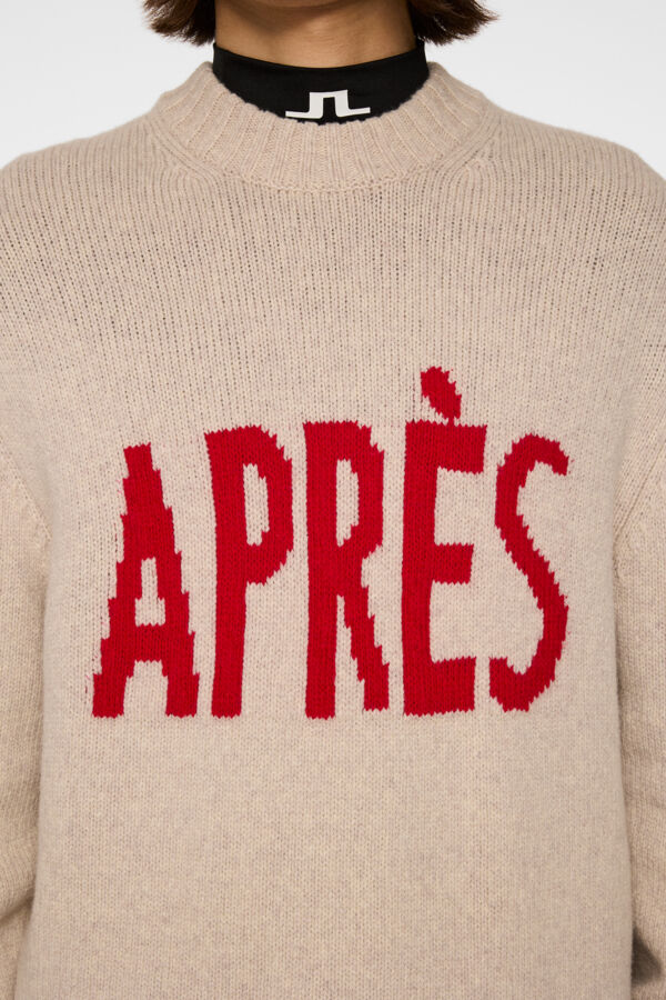 Fabian Graphic Knit Sweater - Moonbeam