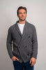 Cardigan Double Breasted - Grey Melange