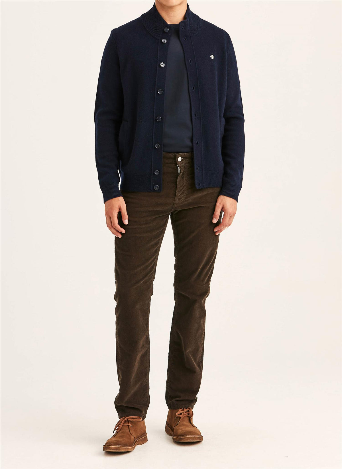 Hertford Button Cardigan - Navy