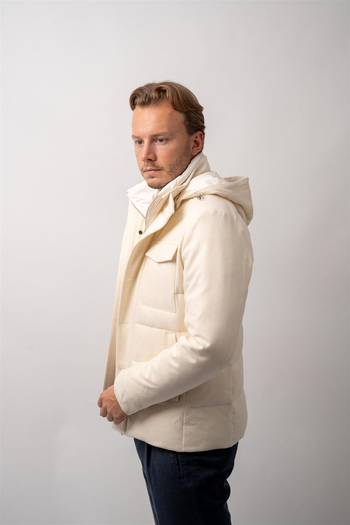 Field Down Jacket - White