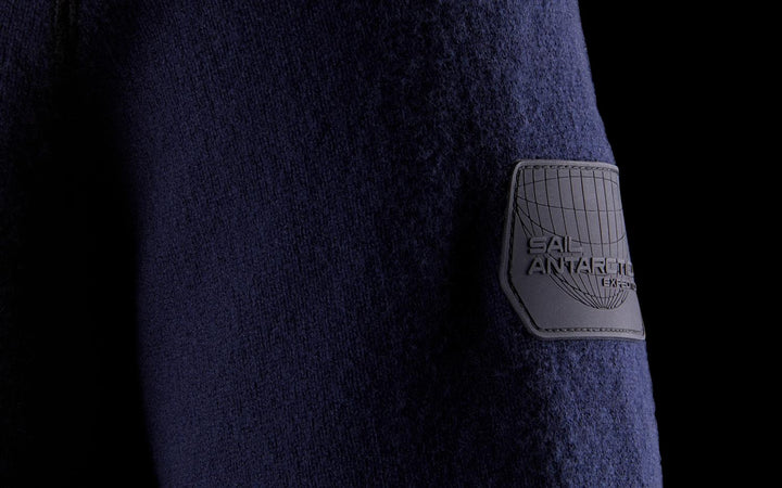 Spine Knitted Crewneck - Dark Navy