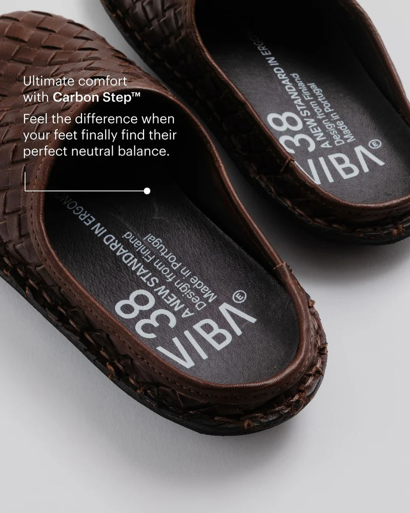 Roma Woven Leather Cocoa brown