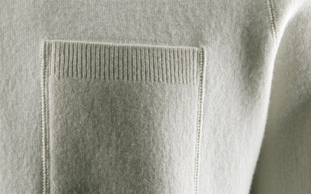 Spine Knitted Crewneck - Off White