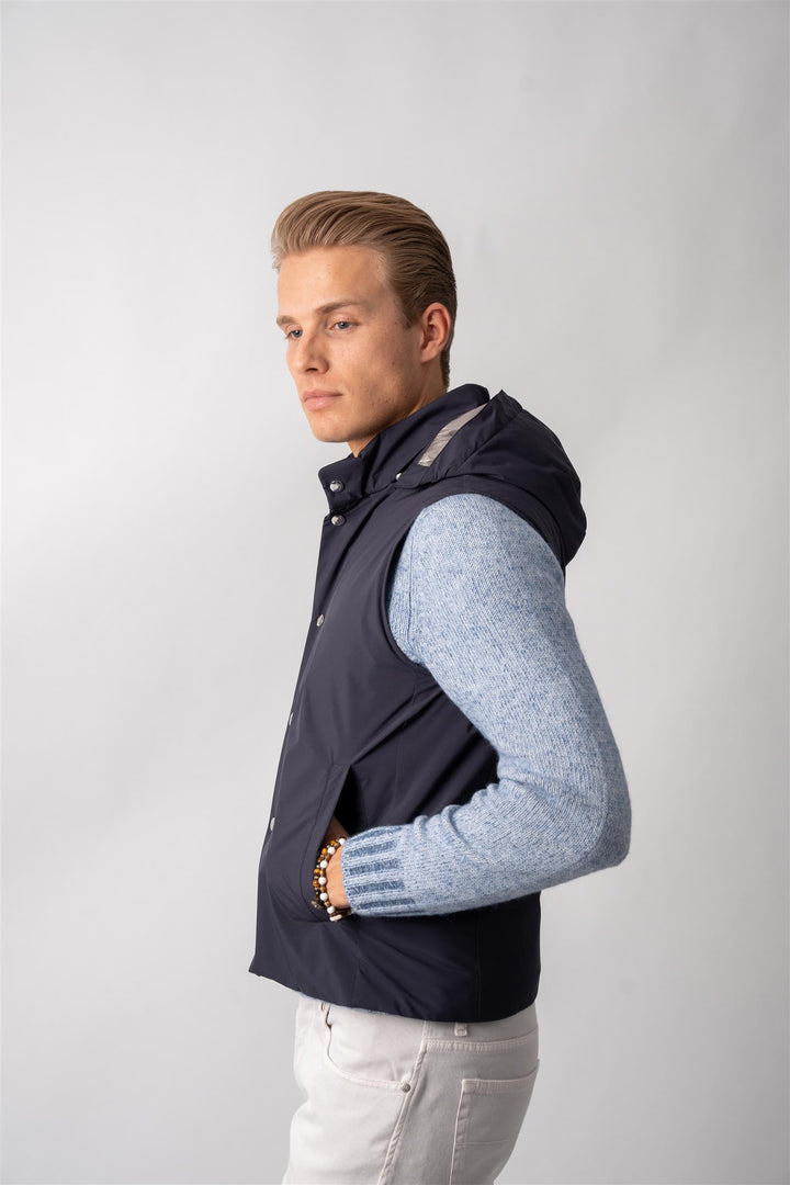 Man Light Down Vest - Navy