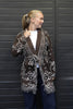 Long Fringed Paisley Jacket - Brown
