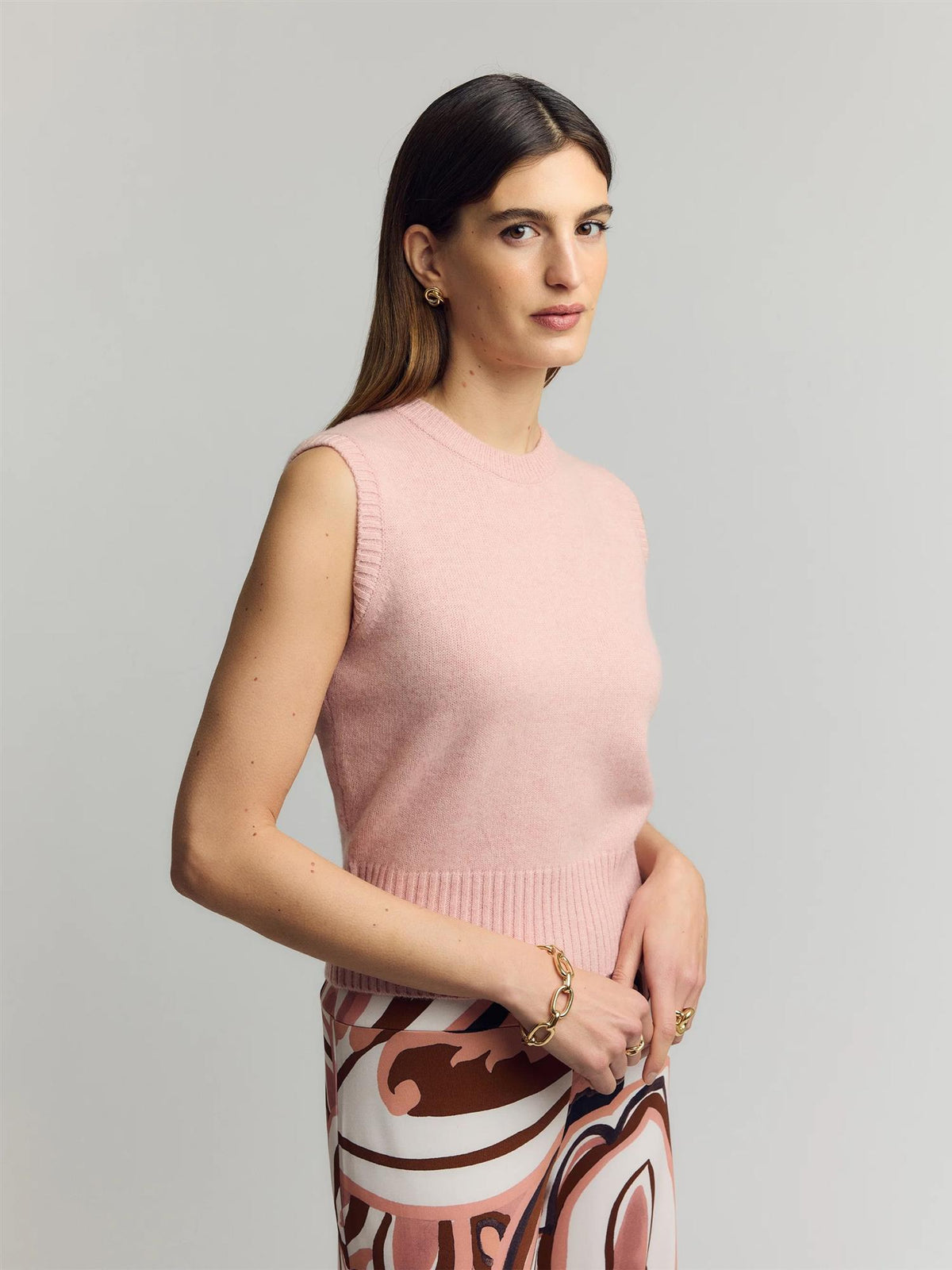 Lee Cashmere Top Hazy Pink