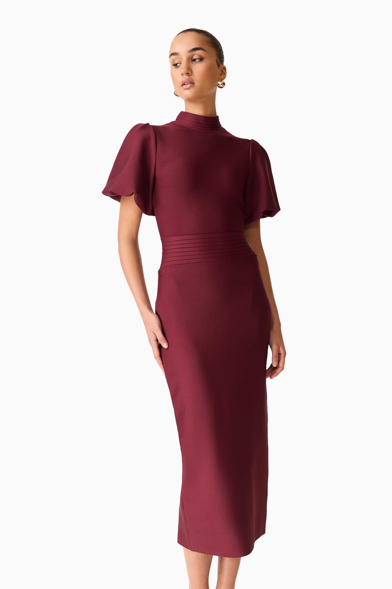 Ella Midi Dress Berry