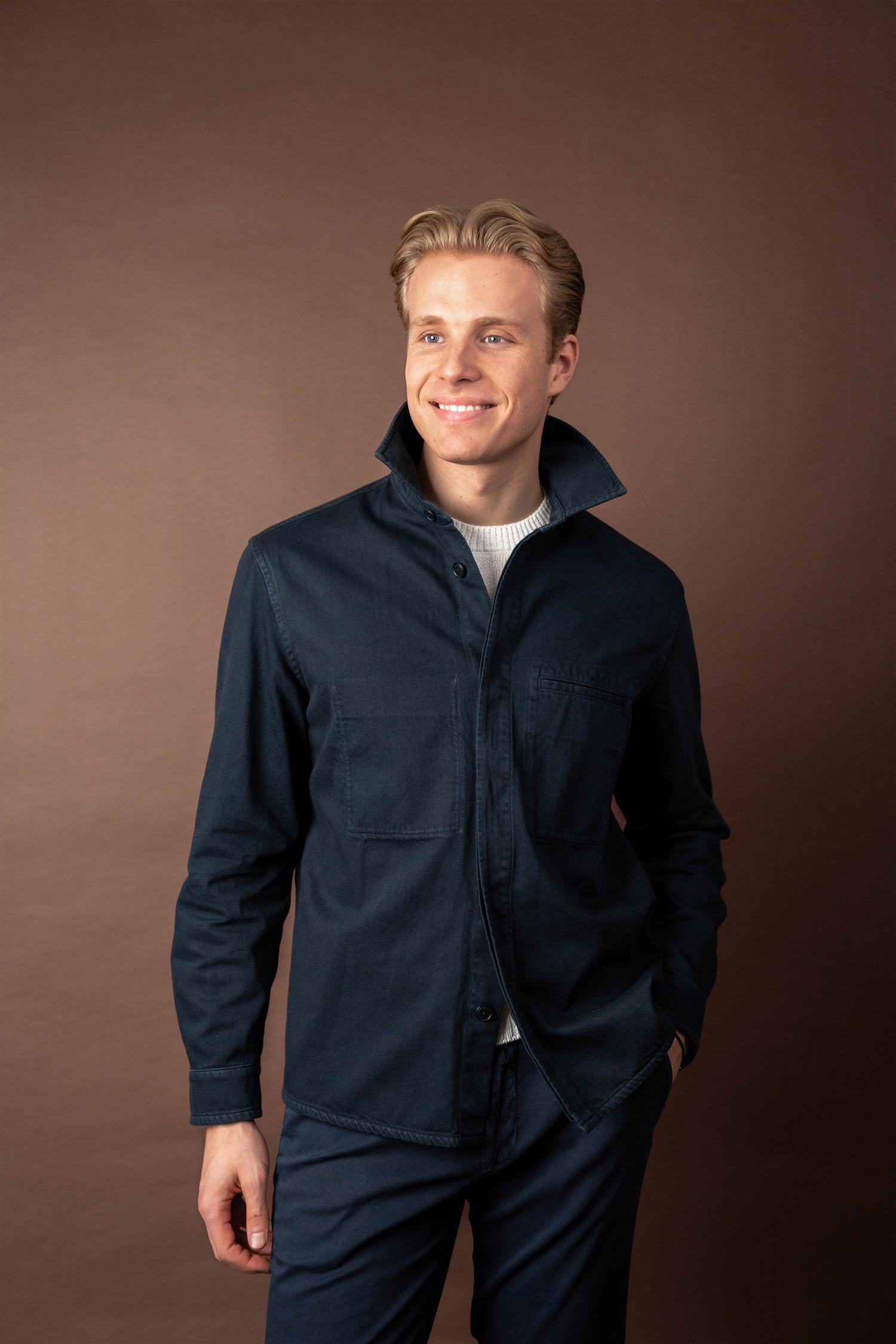 Bruce Overshirt - Navy