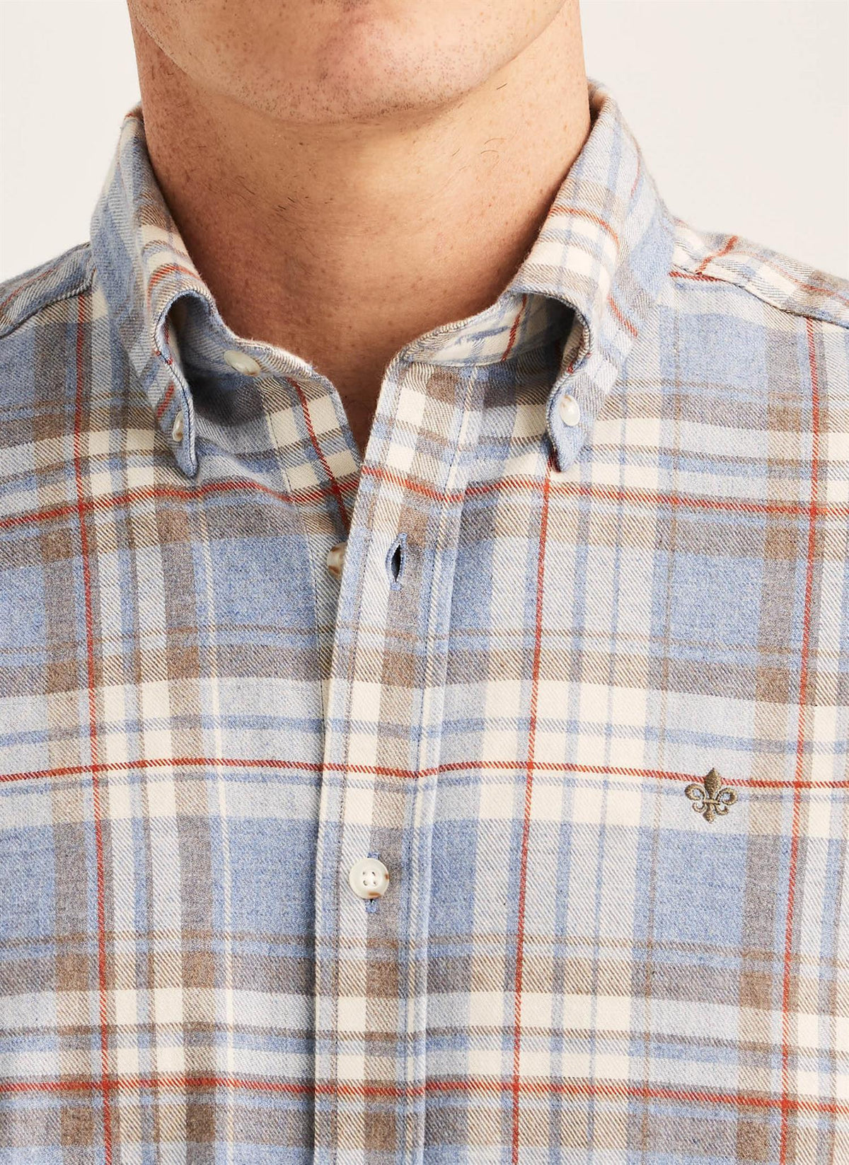 Happy Flannel Check Shirt - Blue