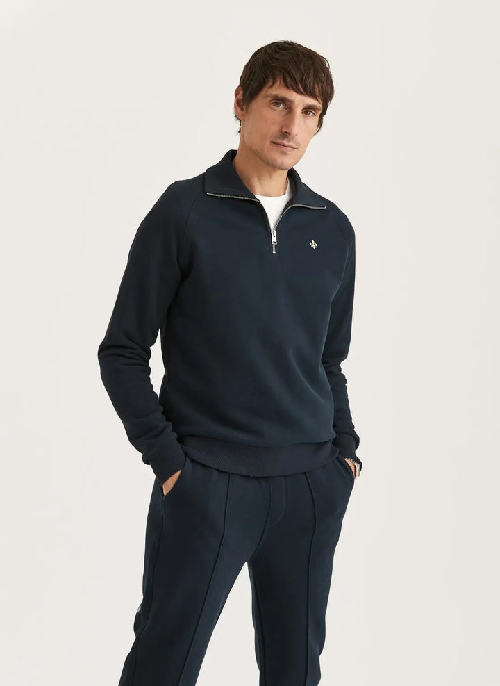 Maryon Half Zip Sweatshirt - Old Blue