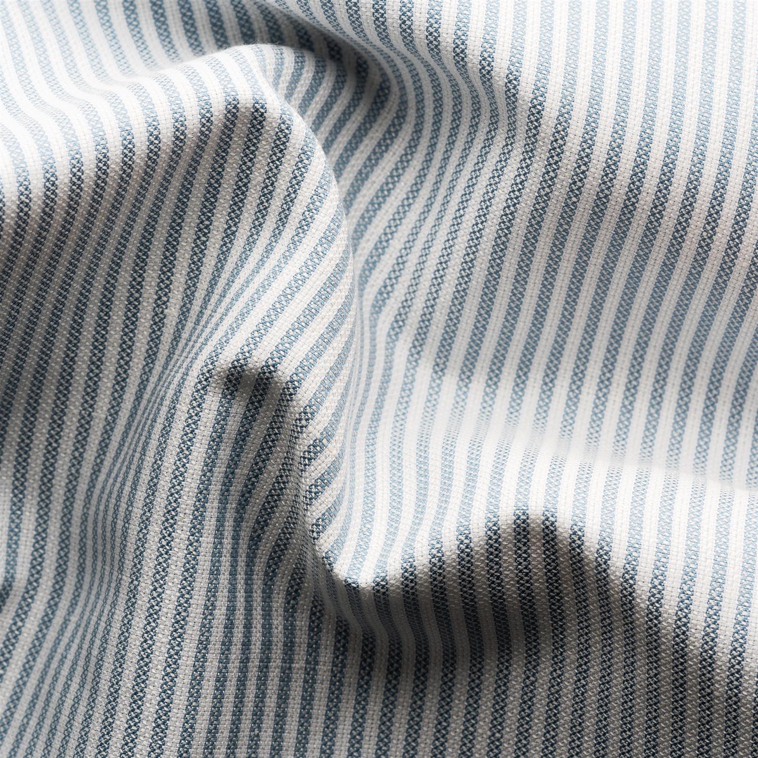 Striped - Cotton Linen Silk - Blå Striper