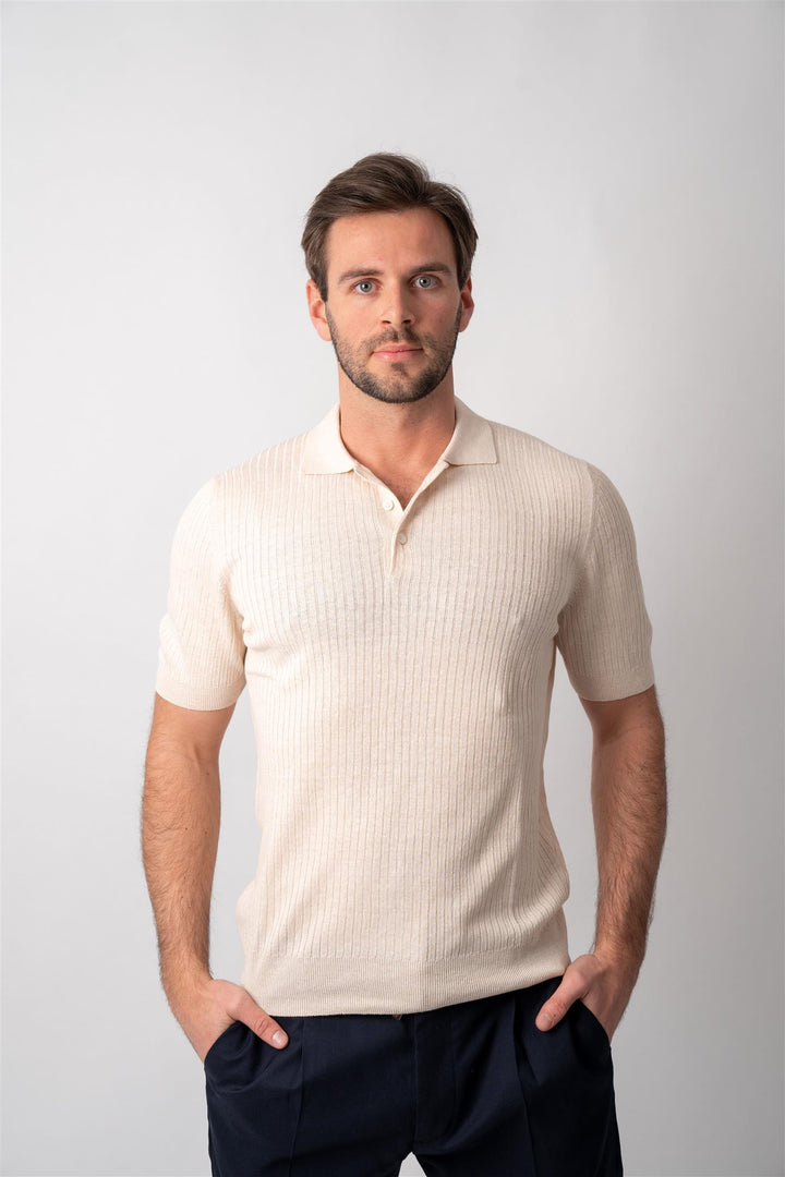 Linen Rib Pique - Cream