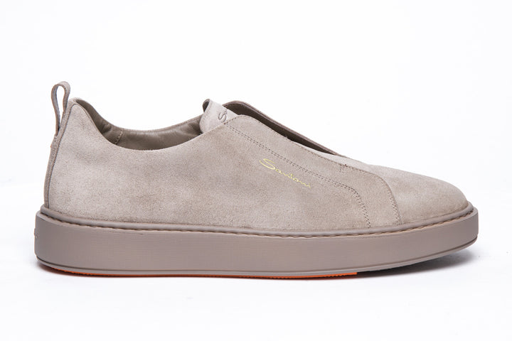 Suede Slip On Sneaker - Brown