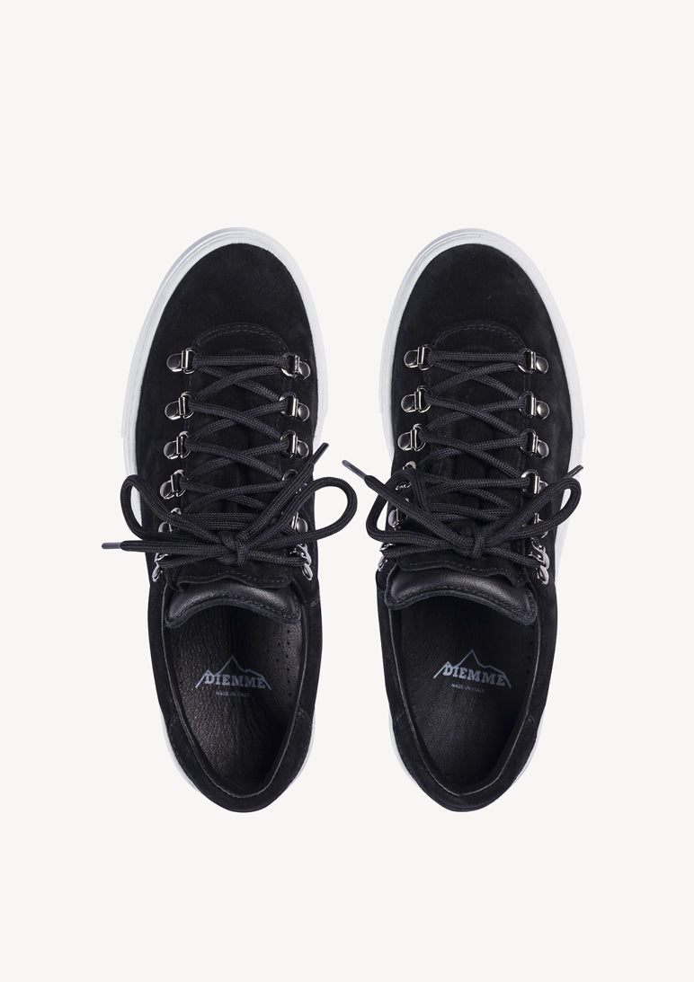 W Marostica Low Platform Suede Black