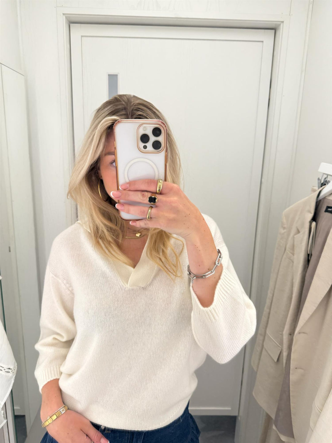 Polo 3/4 Cream