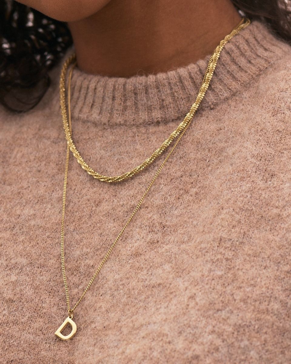 TINSEL NECKLACE 45 CM GOLD