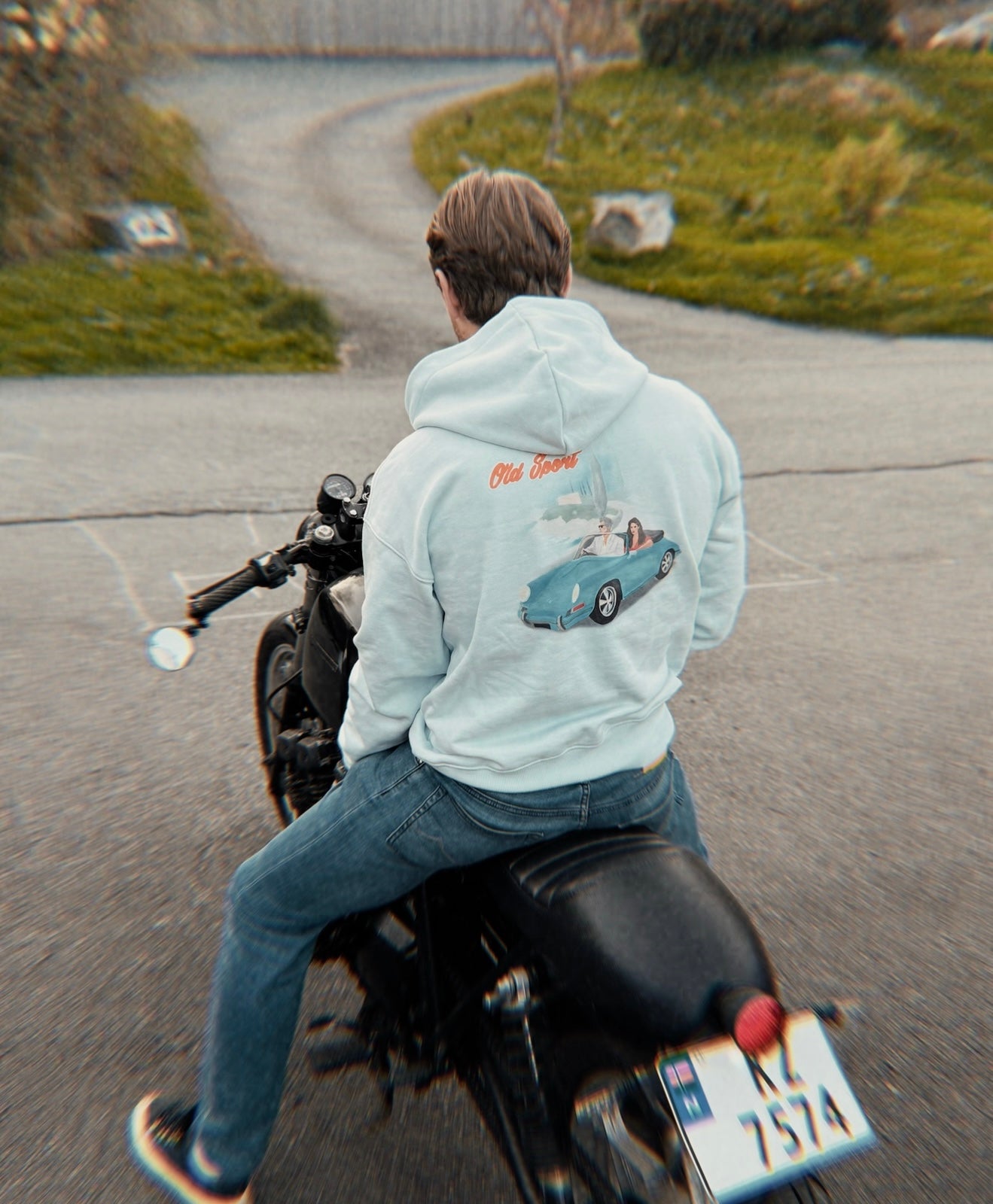 Old Sport Hoodie - Lyseblå