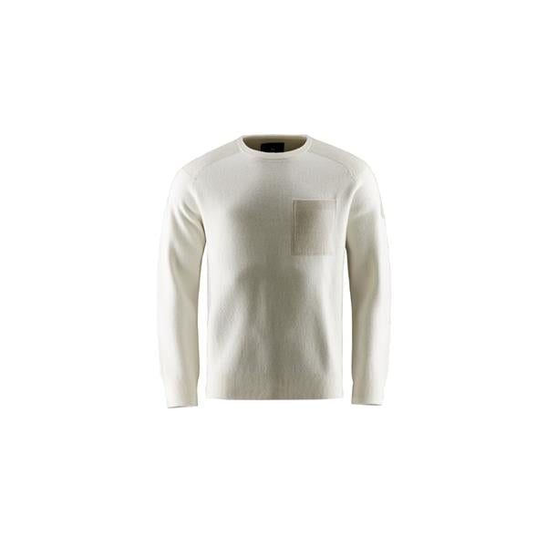 Spine Knitted Crewneck - Off-white