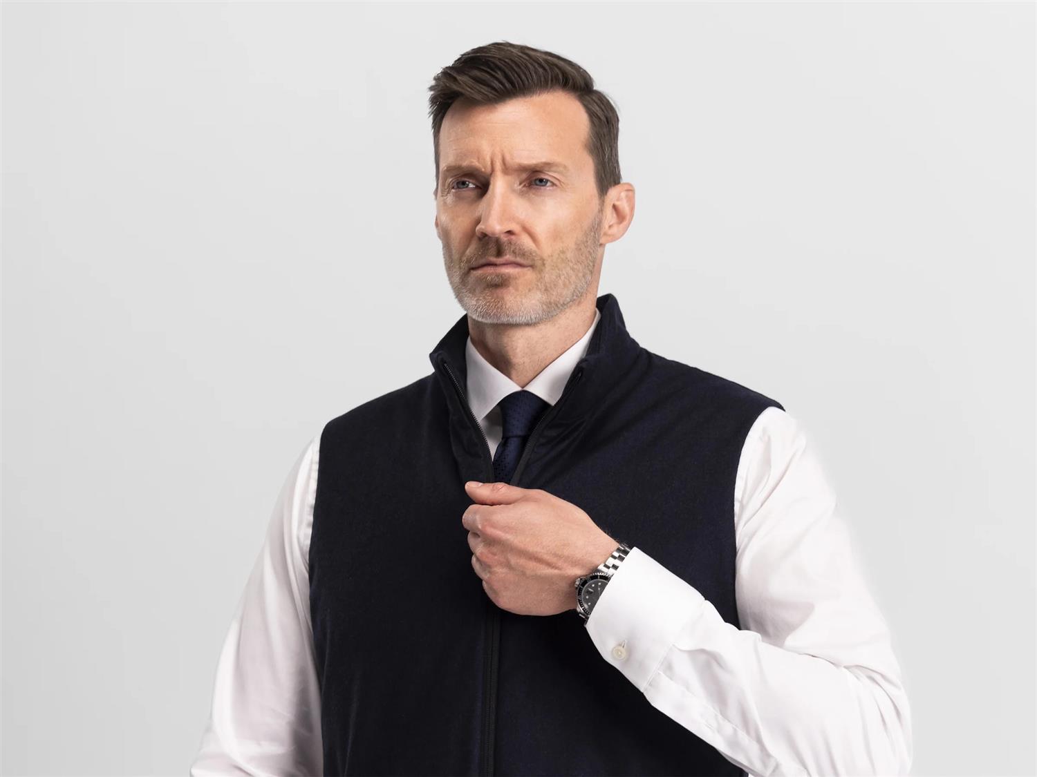 Raptor Saville Vest - Navy Wool