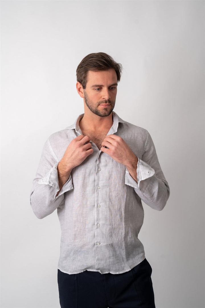 Linen Shirt - Grey