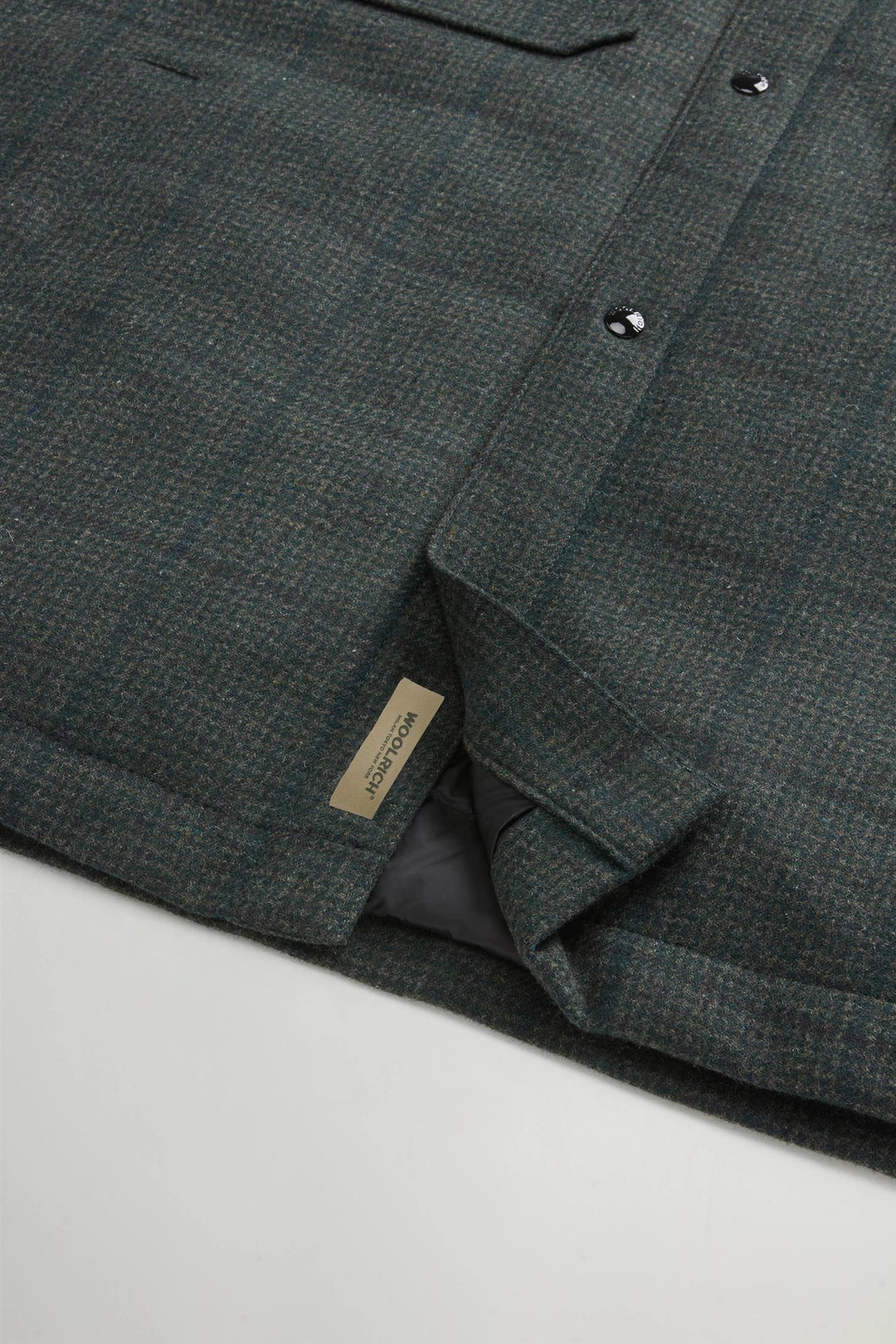 Alaskan Wool Check Overshirt - Green