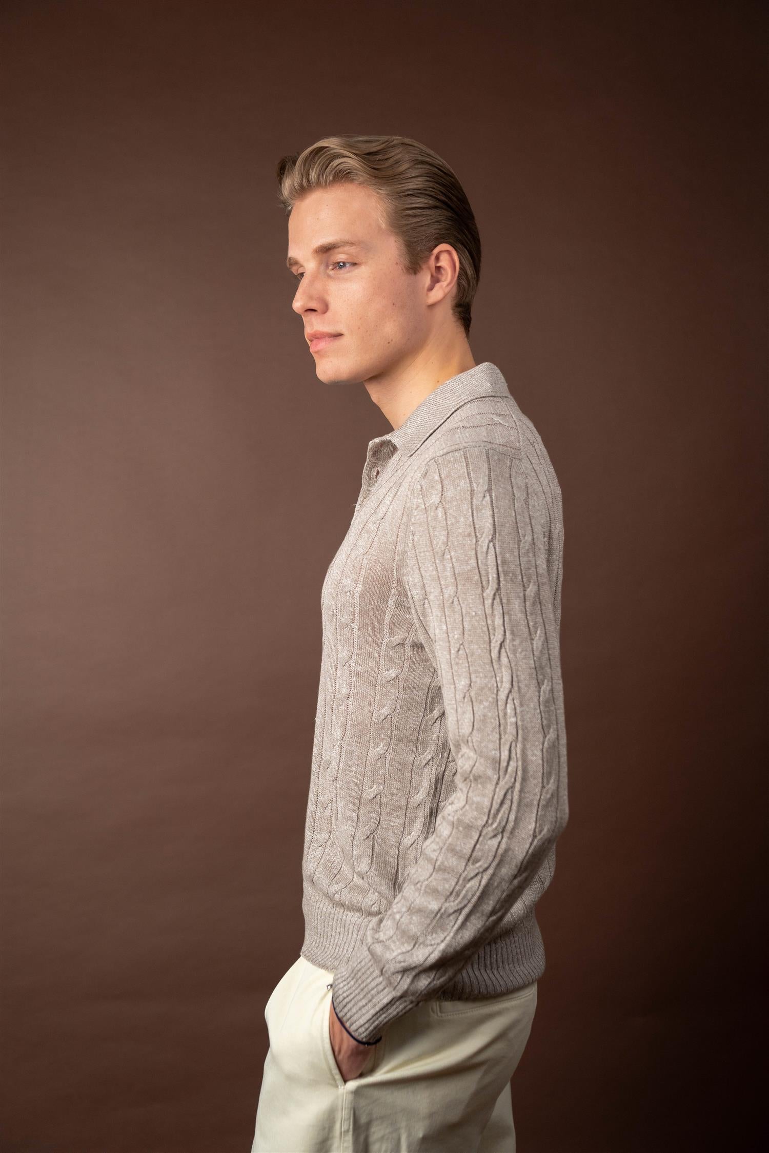 LS Polo Cabel Linen - Beige