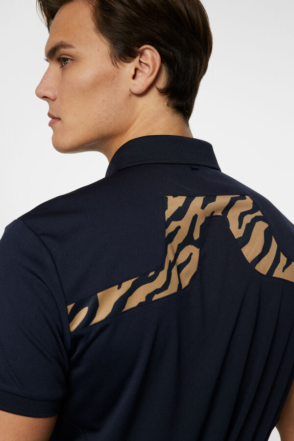 KV Print Polo - Tiger Brown