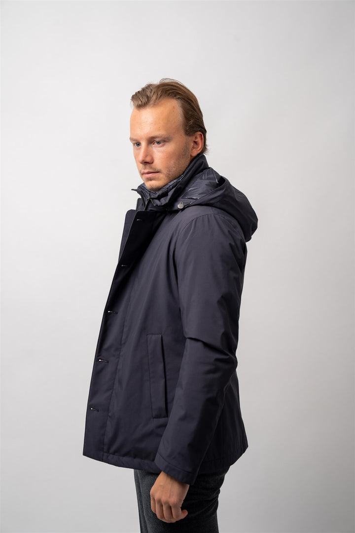 Man Down Coat Navy