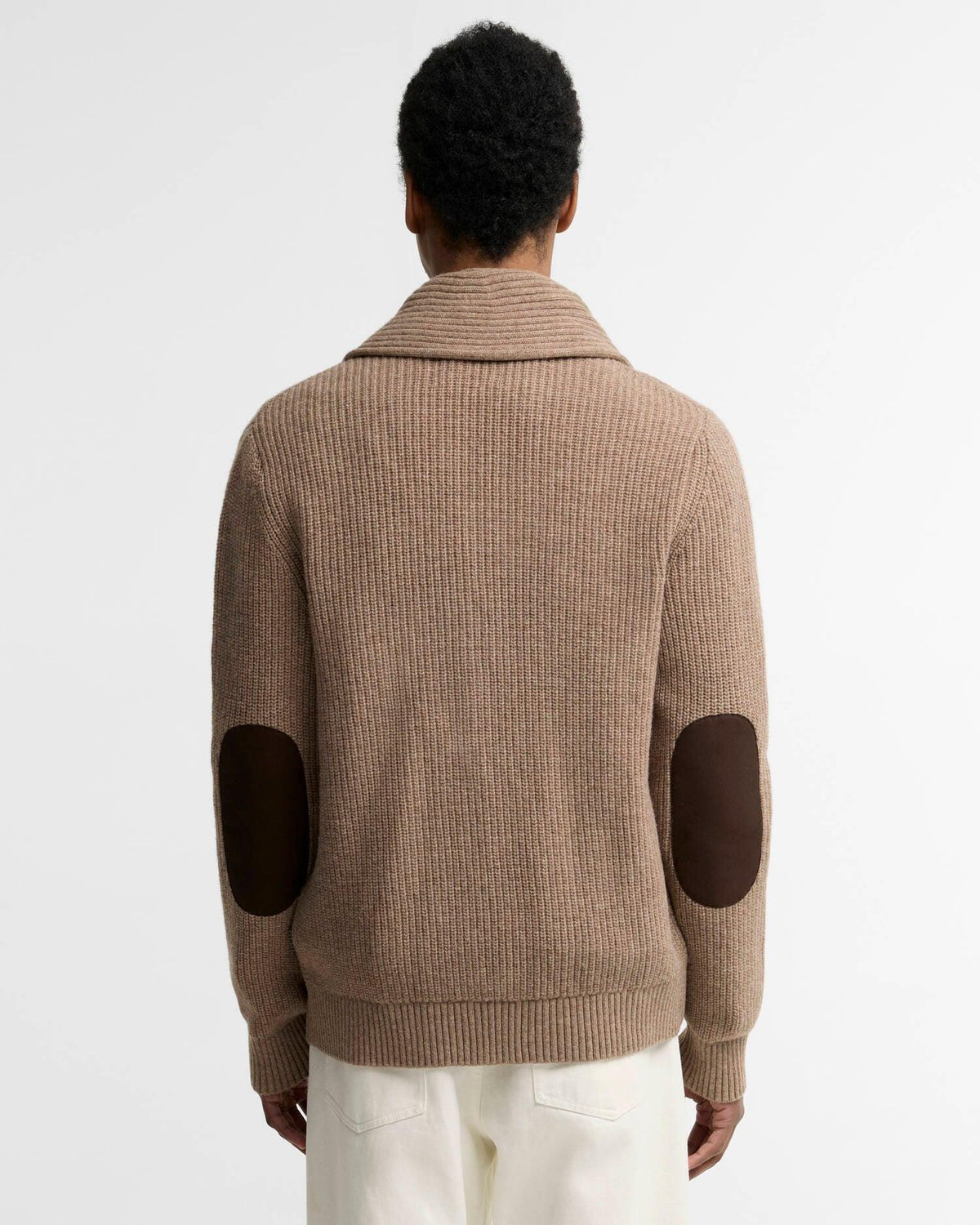 Hartland Knitted Shawl Cardigan - Stone