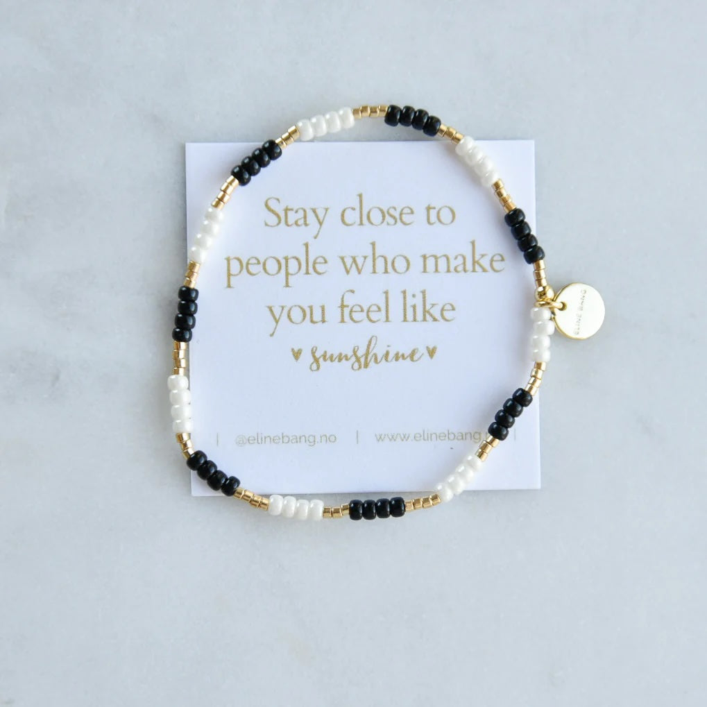 Kaviya armbånd elastikk Svart