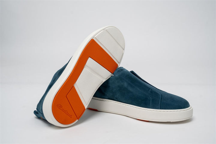 Suede Slip On Sneaker - Blue