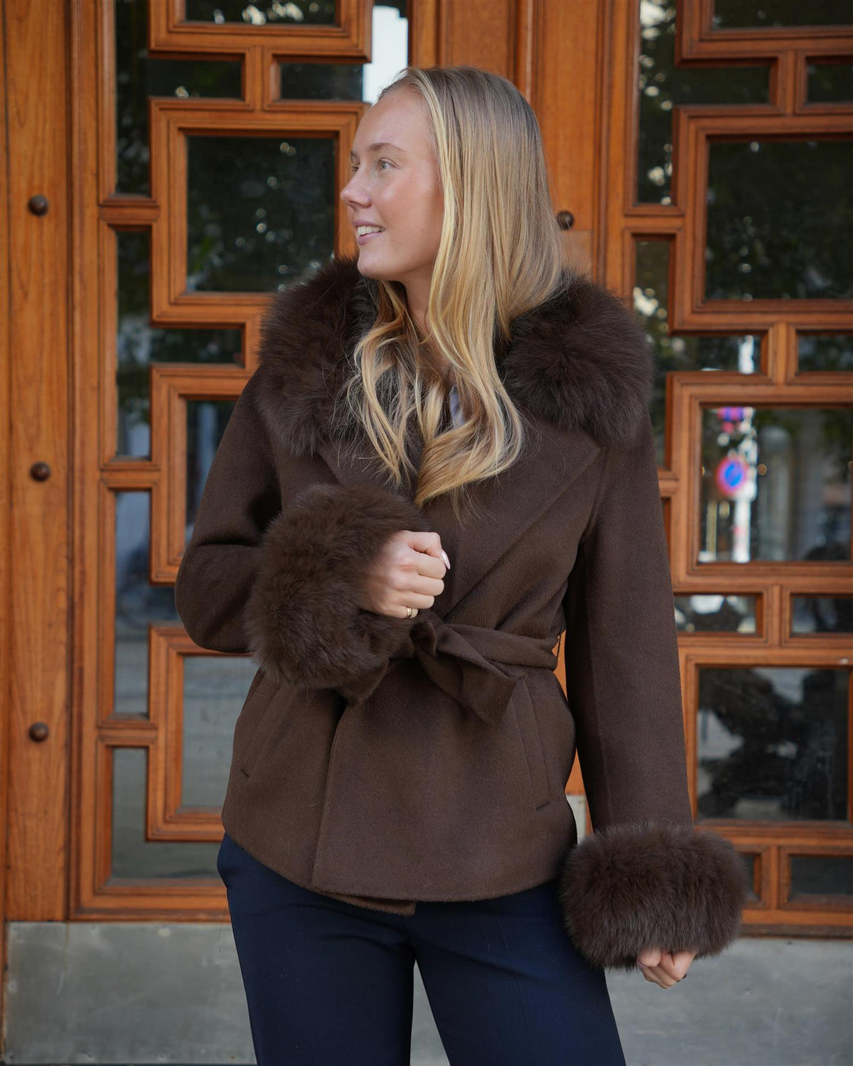 Marta Short Coat - Brown