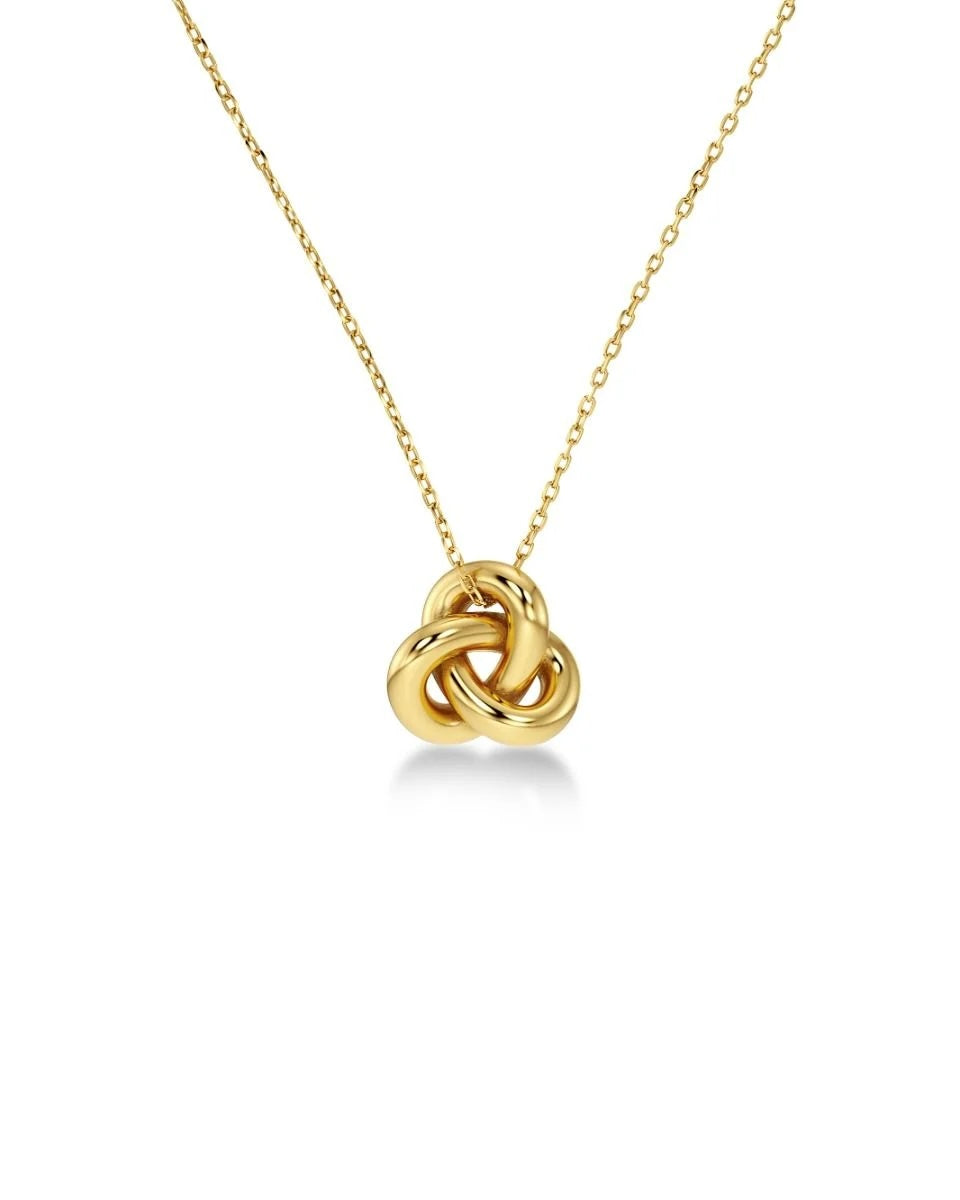 Infinity Knot Necklace S Gold