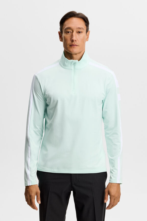 Keaton Quater Zip - Bay