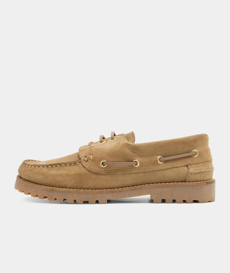 Ollie Boat Shoe - Earth Suede